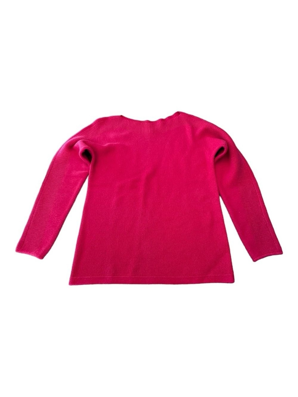 Talbots Bateau Neck Dolman Sleeve Lambswool Sweater Red Women’s Size S Boatneck